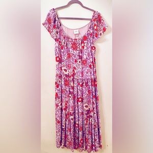 Knox Rose Floral Purple Maxi Dress